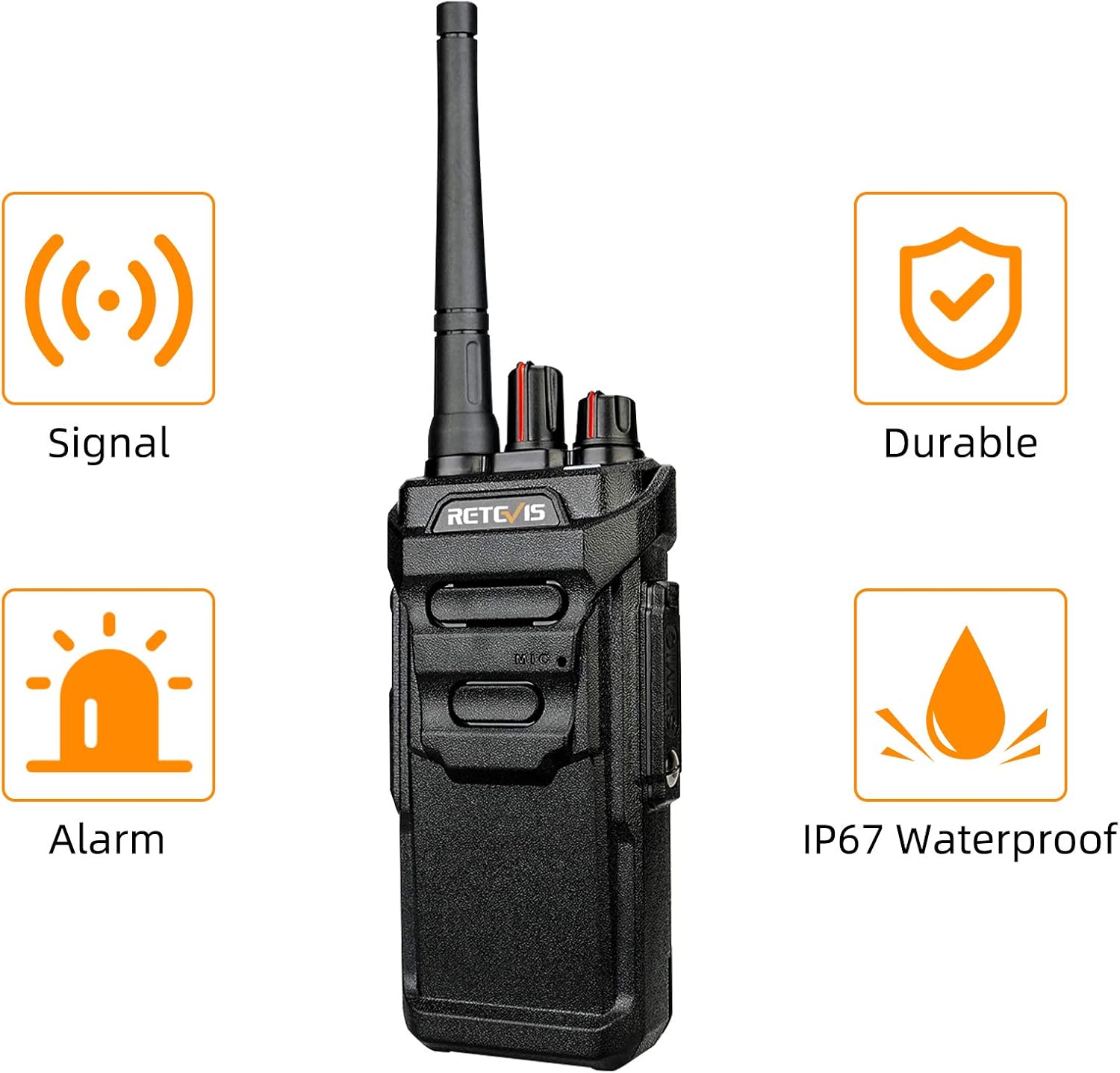Retevis Walkie Talkie impermeable RT48 IP67 (paquete de 6) Paquete Retevis RT48 impermeable Walkie Talkie (paquete de 2)