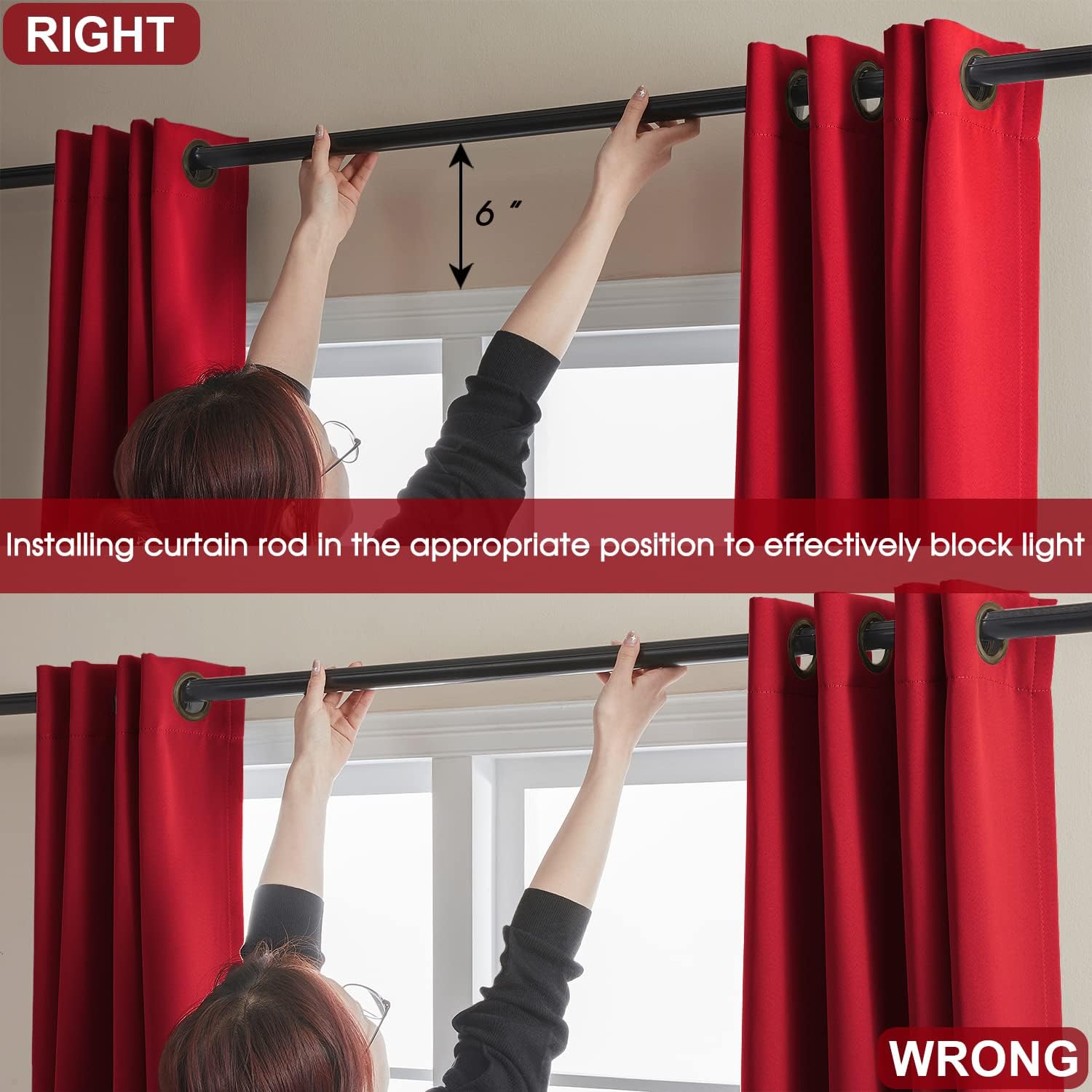 Cortinas 100 % opacas, sombra completa 72 pulgadas de largo para sala de estar, cortinas con aislamiento térmico para dormitorio ( 2 paneles de 52 x