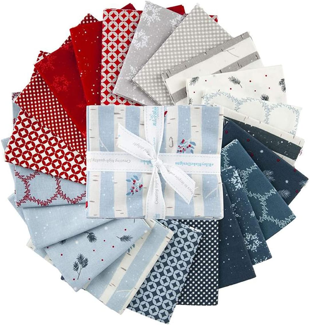 Riley Blake Designs Riley Blake Winterland Fat Quarter – Paquetes de 21 piezas, Multi Yard
