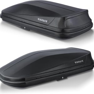 Caja de carga para techo resistente, estilo estampado de diamante 3D, resistente a la intemperie, con cerraduras de seguridad, capacidad de 130 Caja de carga para techo resistente, estilo estampado de diamante 3D, resistente a la intemperie, con cerraduras de seguridad, capacidad de 130