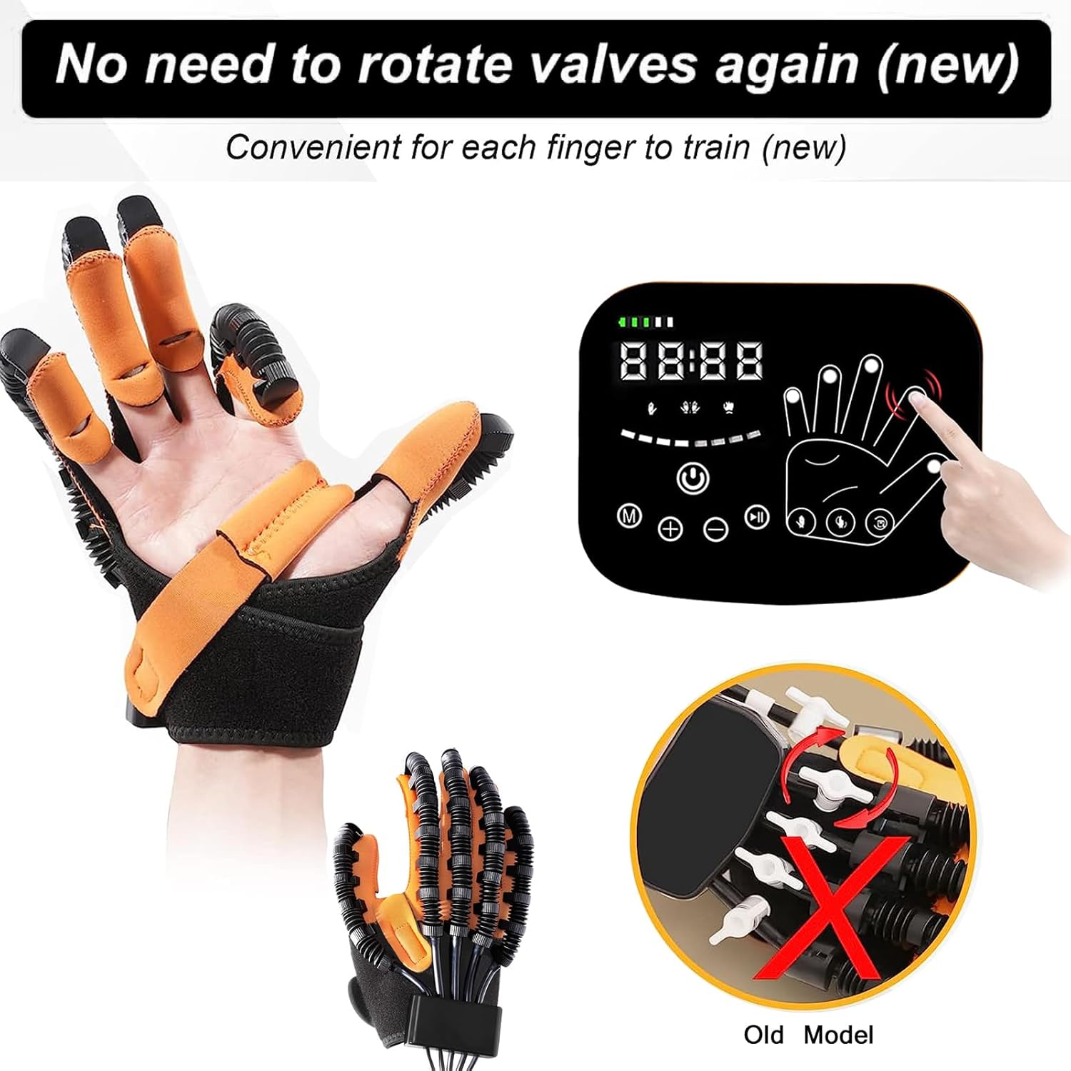 Guantes de robot de rehabilitación de manos, equipo de terapia de manos, Artritis Stroke Hemiplejia Equipo de terapia física de mano