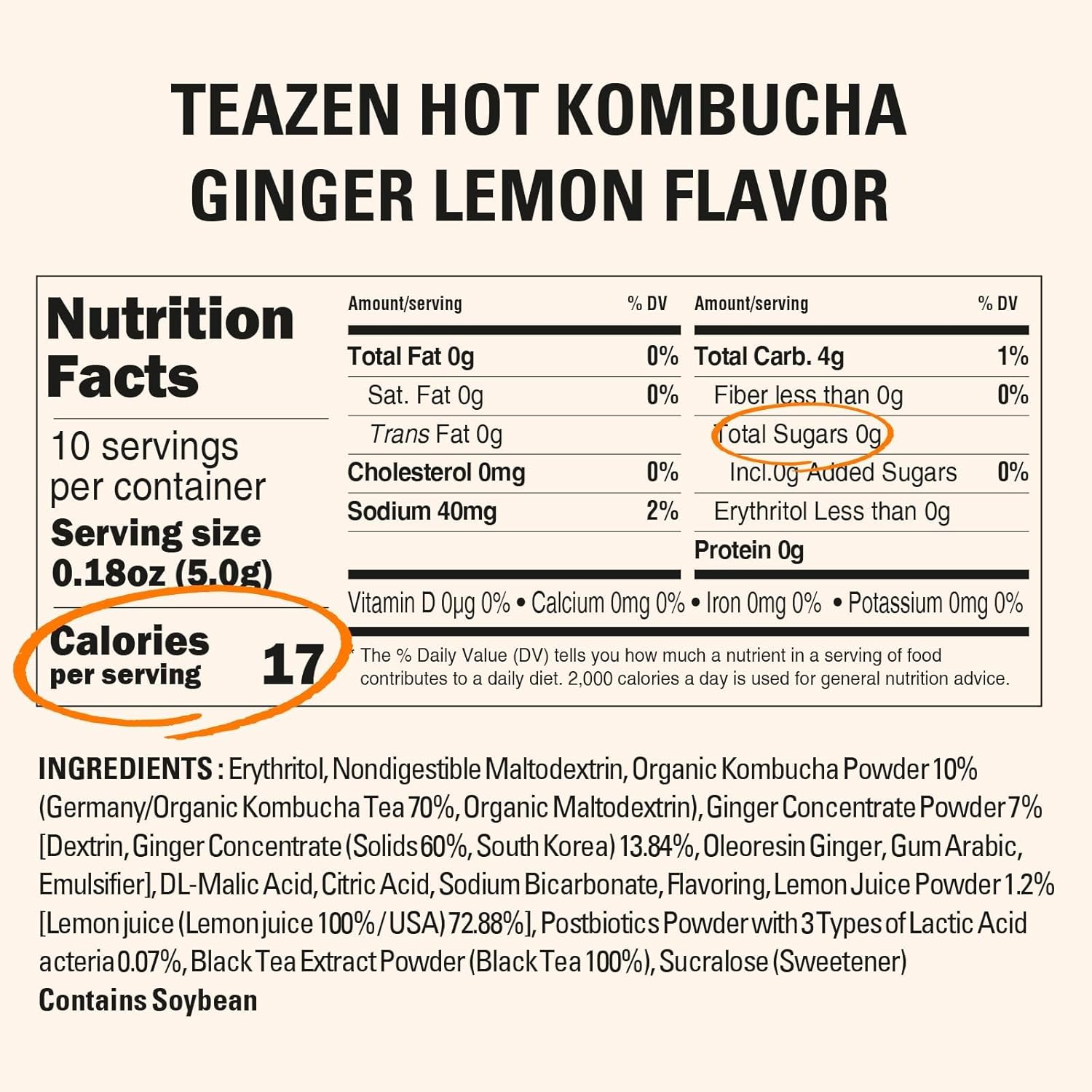 TEAZEN Hot Kombucha – Paquete variado de sabor a jengibre y limón con botella ecológica clásica (polvo de kombucha, 40 varillas, botella ecológica