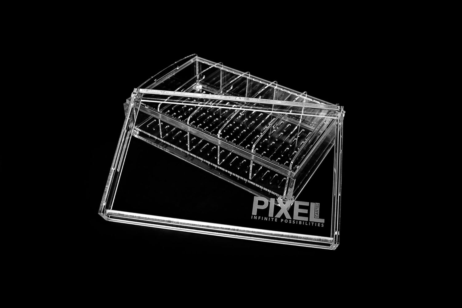 Large Clear Acrylic Humidor  Holds 50-70 Cigars  Airtight – Mess Free – No Seasoning – Activation or Maintenance!