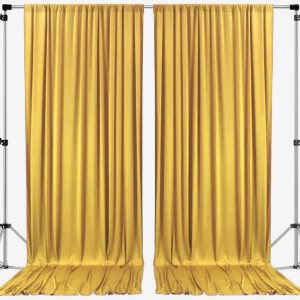 AK TRADING CO. Cortinas para fondo de poliéster negro, de 10 x 10 pies, paneles de cortina con bolsillos para la barra, decoración para ventana, AK TRADING CO. Cortinas para fondo de poliéster negro, de 10 x 10 pies, paneles de cortina con bolsillos para la barra, decoración para ventana,