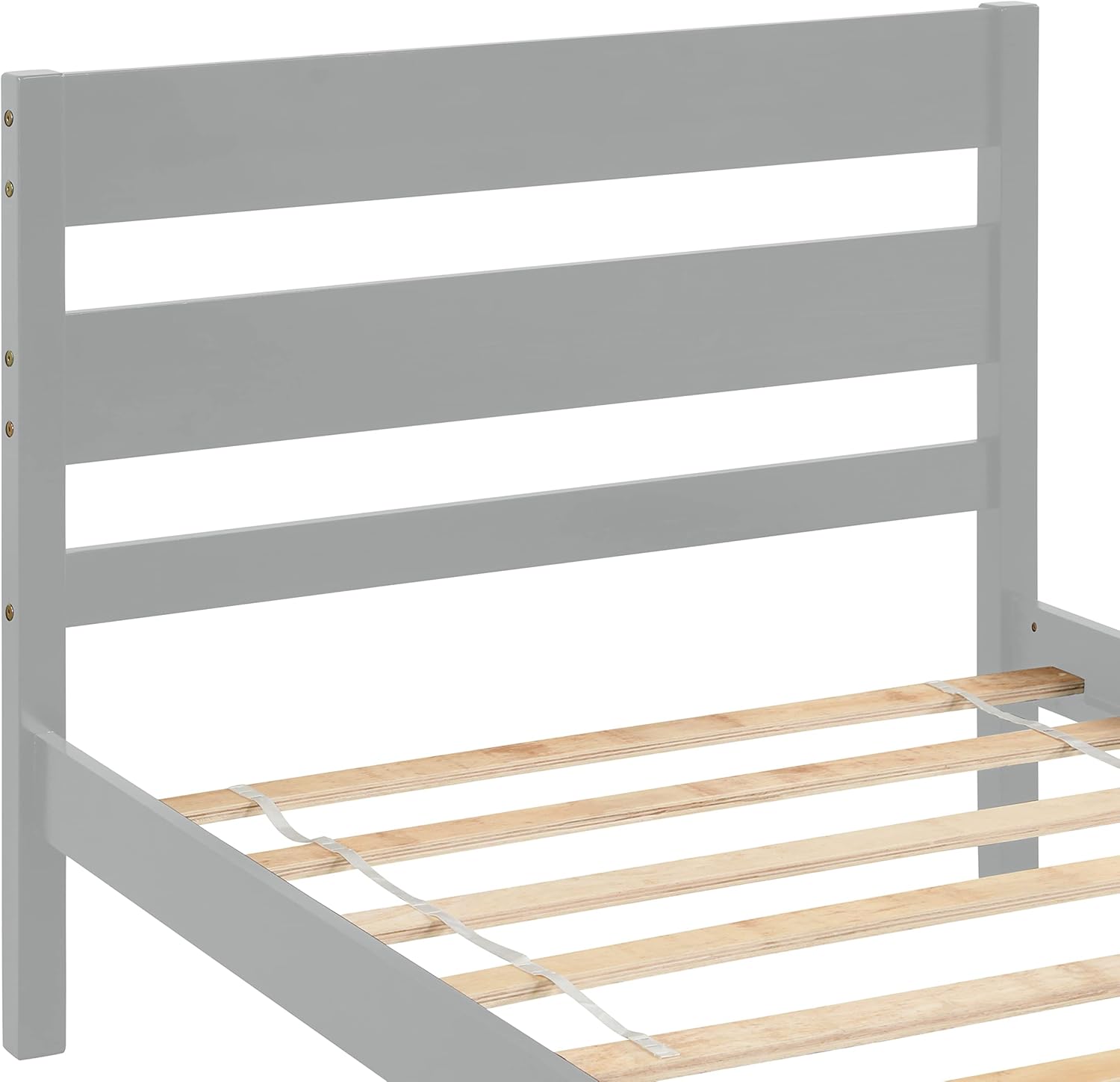 Base de cama individual de madera para niños, marco de cama de plataforma individual con cabecero de diseño ahuecado y estribo para niños y niñas,