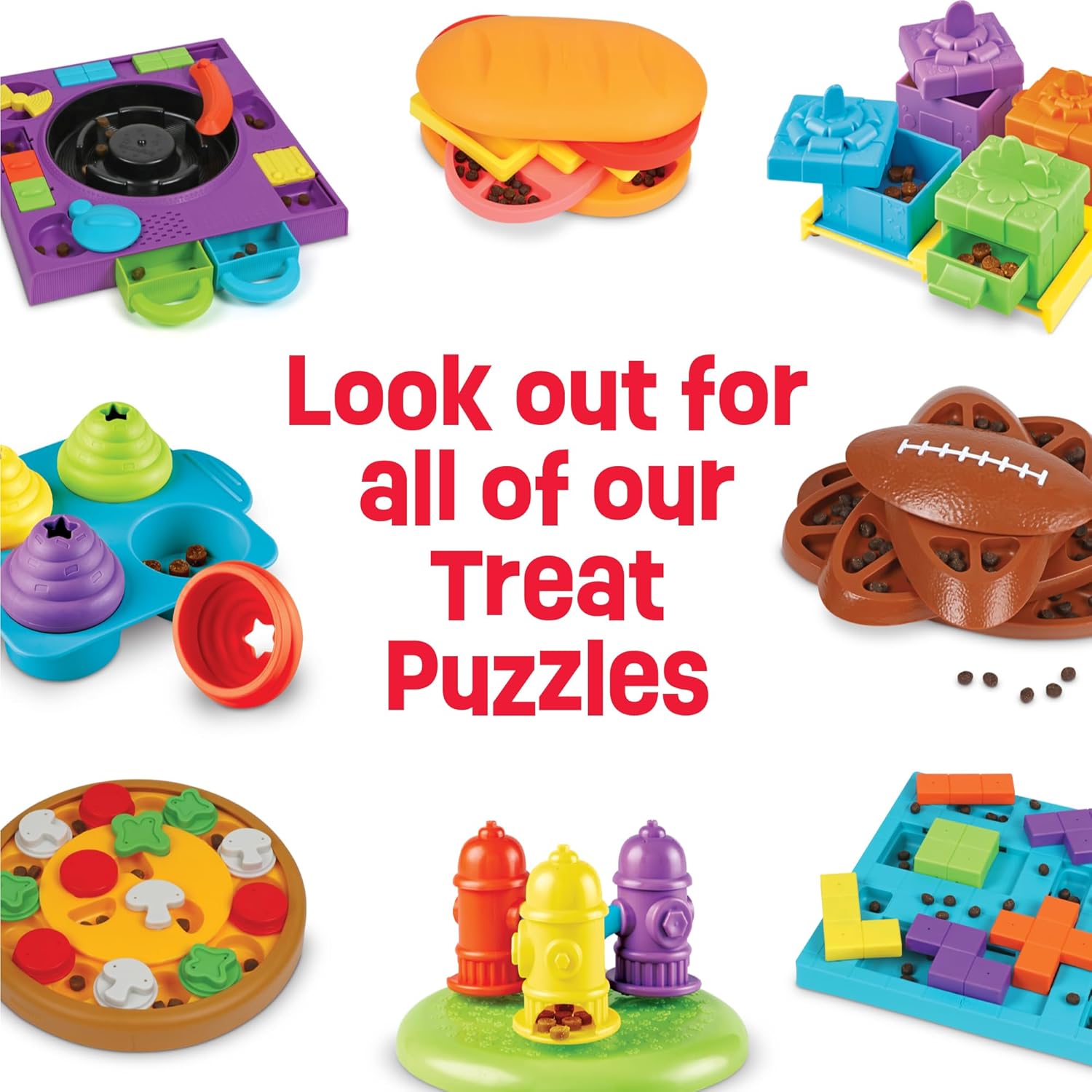 Brightkins Pupstrami Surprise! Treat Puzzle – Juguetes de rompecabezas para perros, juguetes interactivos para perros, regalos para perros