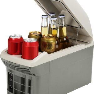 Refrigeradorcalentador de coche de 12 V, 8 cuartos (9L) 41149, 12 voltios DC y 110V CA, refrigerador eléctrico portátil compacto para campamento, Refrigeradorcalentador de coche de 12 V, 8 cuartos (9L) 41149, 12 voltios DC y 110V CA, refrigerador eléctrico portátil compacto para campamento,