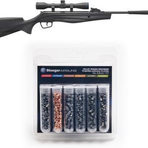 Stoeger S3000-C – Combo de pistola de aire comprimido compacta – Calibre .177 – Sintético negro con mira de fibra óptica Combo – Incluye alcance 4 x Stoeger S3000-C – Combo de pistola de aire comprimido compacta – Calibre .177 – Sintético negro con mira de fibra óptica Combo – Incluye alcance 4 x