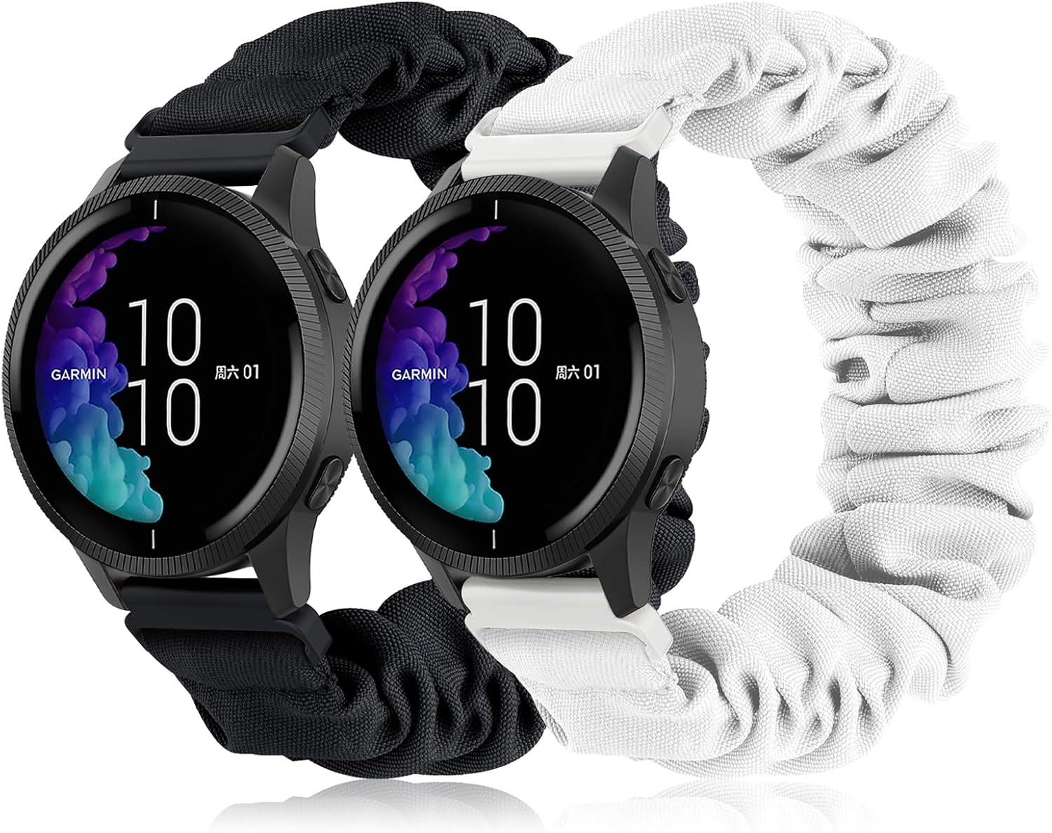 Bandas compatibles con GarminActive 5, Garmin VenuVenu Sq Band, Vivoactive 3Vivoactive 3 Music Watch, banda elástica de 0.787 pulgadas de repuesto