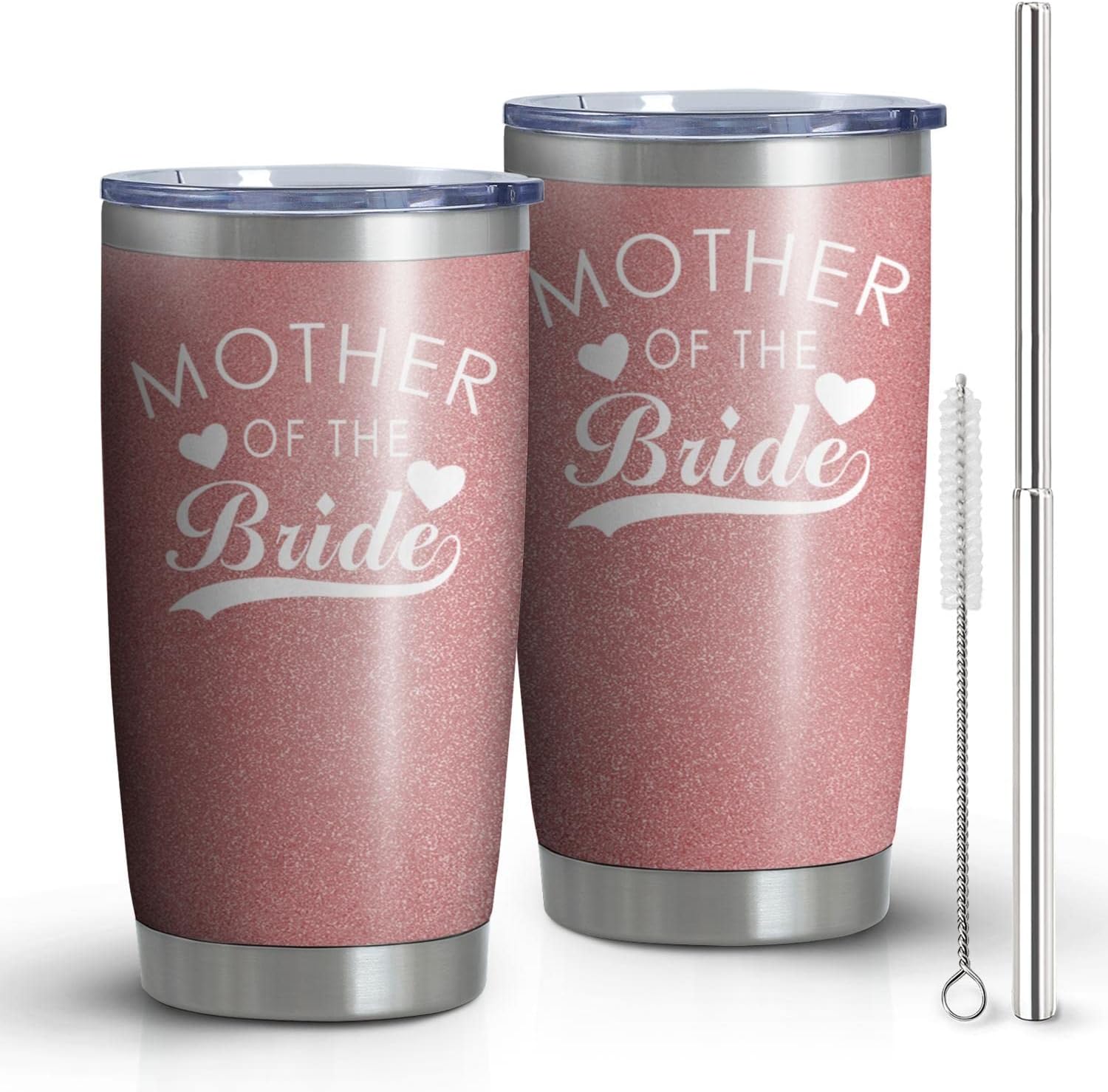 Vaso para madre de la novia, doble pared de acero inoxidable con aislamiento al vacío, regalos para despedida de soltera, despedida de soltera,