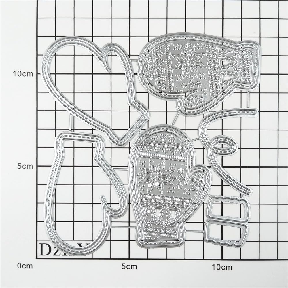 DzIxY Troqueles de corte de metal para kit de fabricación de tarjetas, troqueles de papel en relieve, plantillas de máquina de álbumes de recortes,