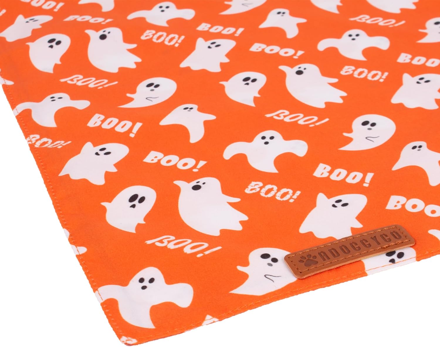 ADOGGYGO Bandana de Halloween para perro, bufanda de perro con diseño de fantasma de telaraña, tela duradera de alta calidad, bandanas de Halloween