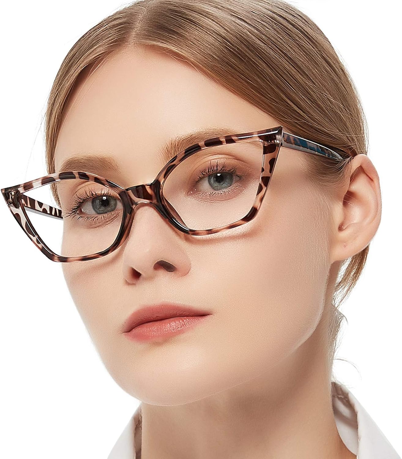 MARE AZZURO Gafas de lectura de ojo de gato para mujer, estilo retro, lindos, 0, 1, 0, 1,25, 1,5, 1,75, 2,0, 2,25, 2,5, 2,75, 3,0, 3,5, 4,0, 5,0, 6,0