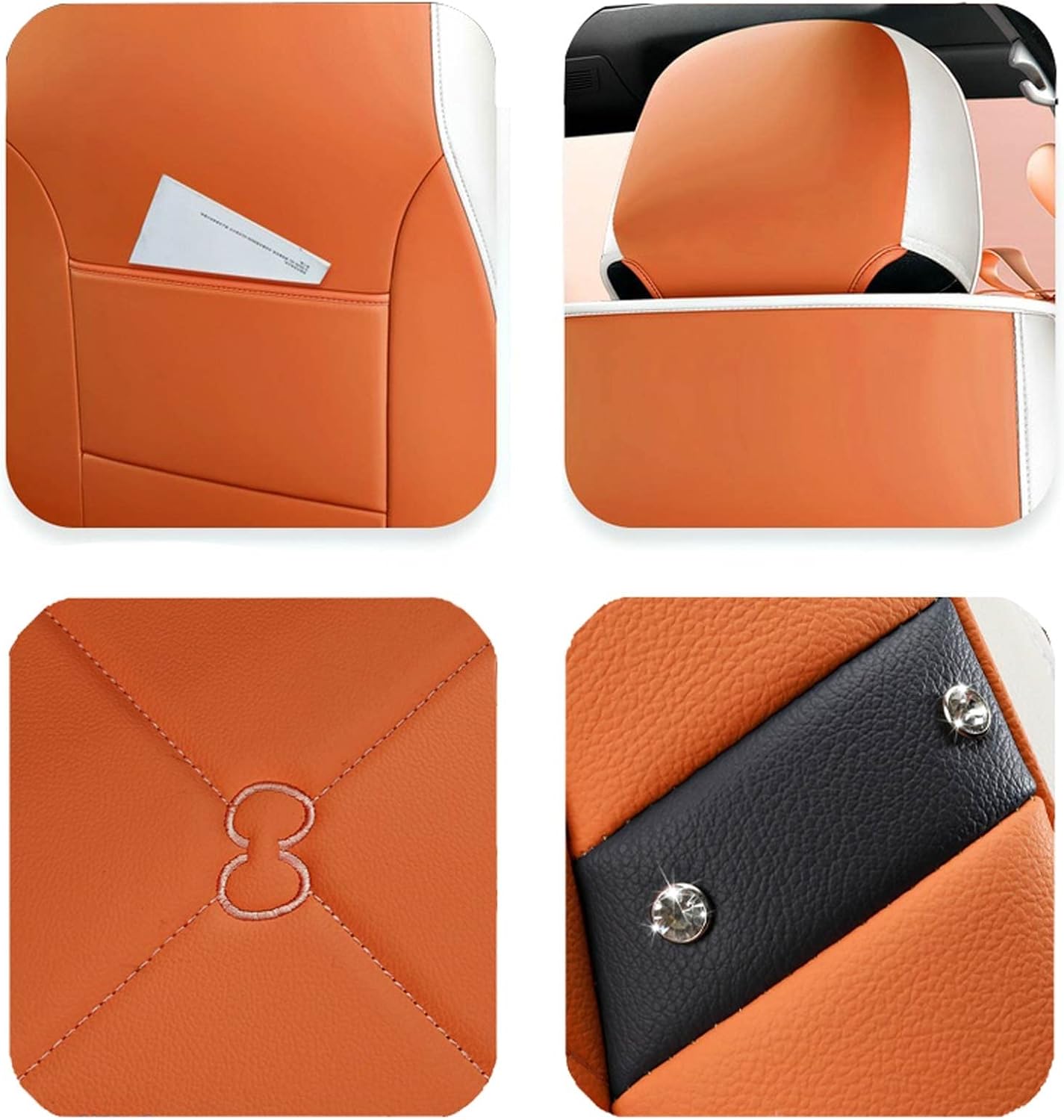 Funda de asiento de automóvil personalizada compatible con Mazda Mazda2, Mazda3, Mazda5, Mazda6, de piel sintética, para 5 pasajeros, impermeable,