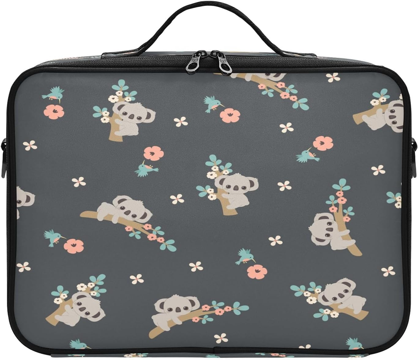 Sloth Cartoon Dark Color travel bag cosmetic carry case make up bag travelling large make up bag travel makeup train cosmetiquera de viaje para