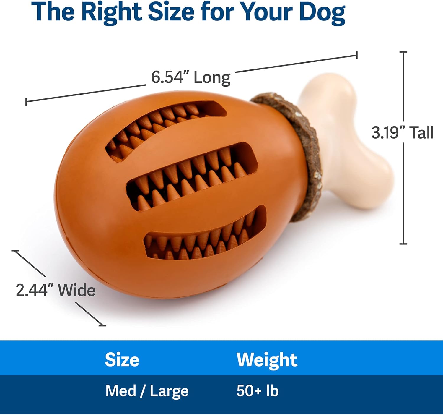 PetSafe Busy Buddy Chompin’ – Juguetes de pollo para perros, juguete masticable con anillo de golosinas, goma sin BPA, perfumado de pollo,