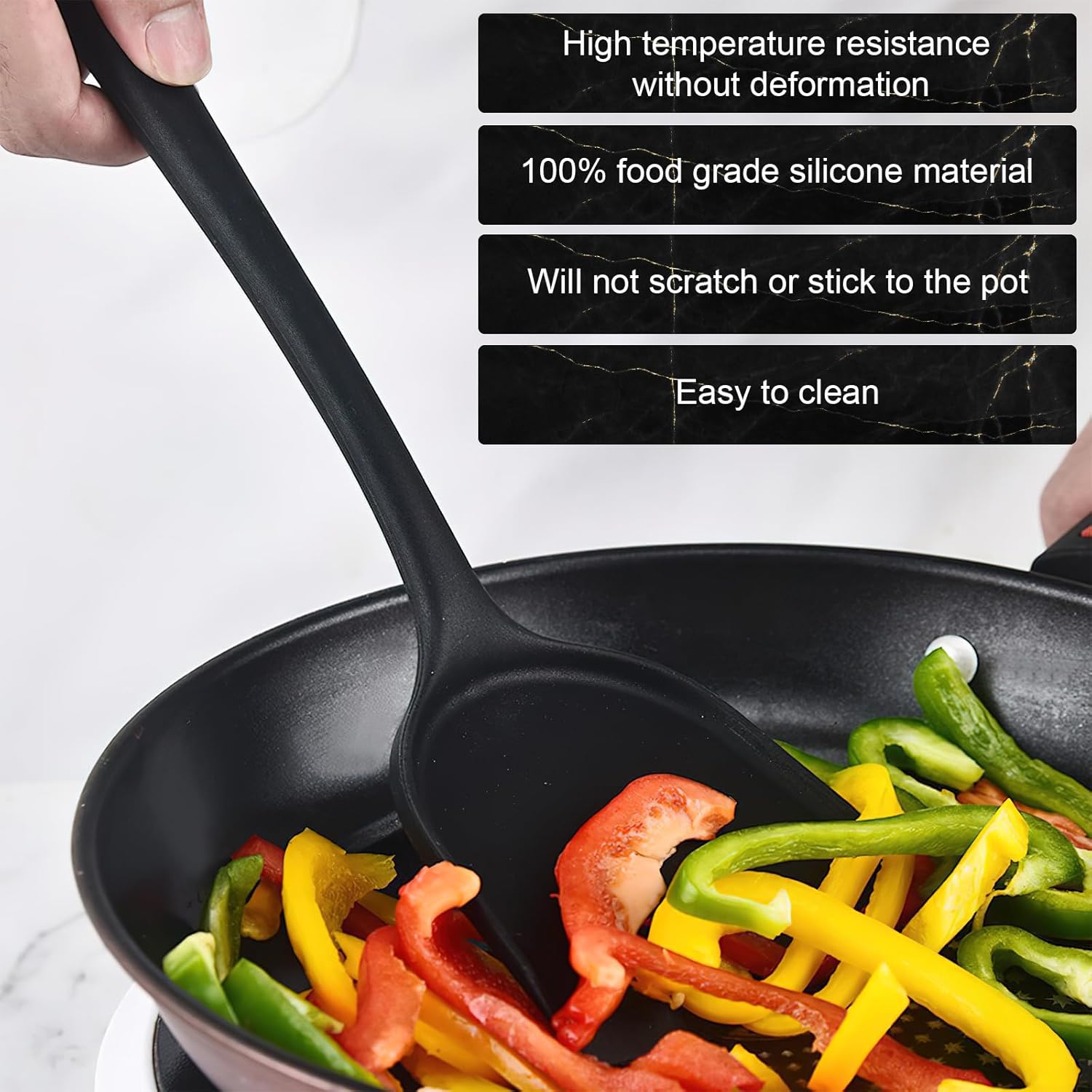 Juego de utensilios de cocina, 18 piezas, juego de utensilios de cocina de silicona, juego de herramientas para utensilios de cocina antiadherentes,