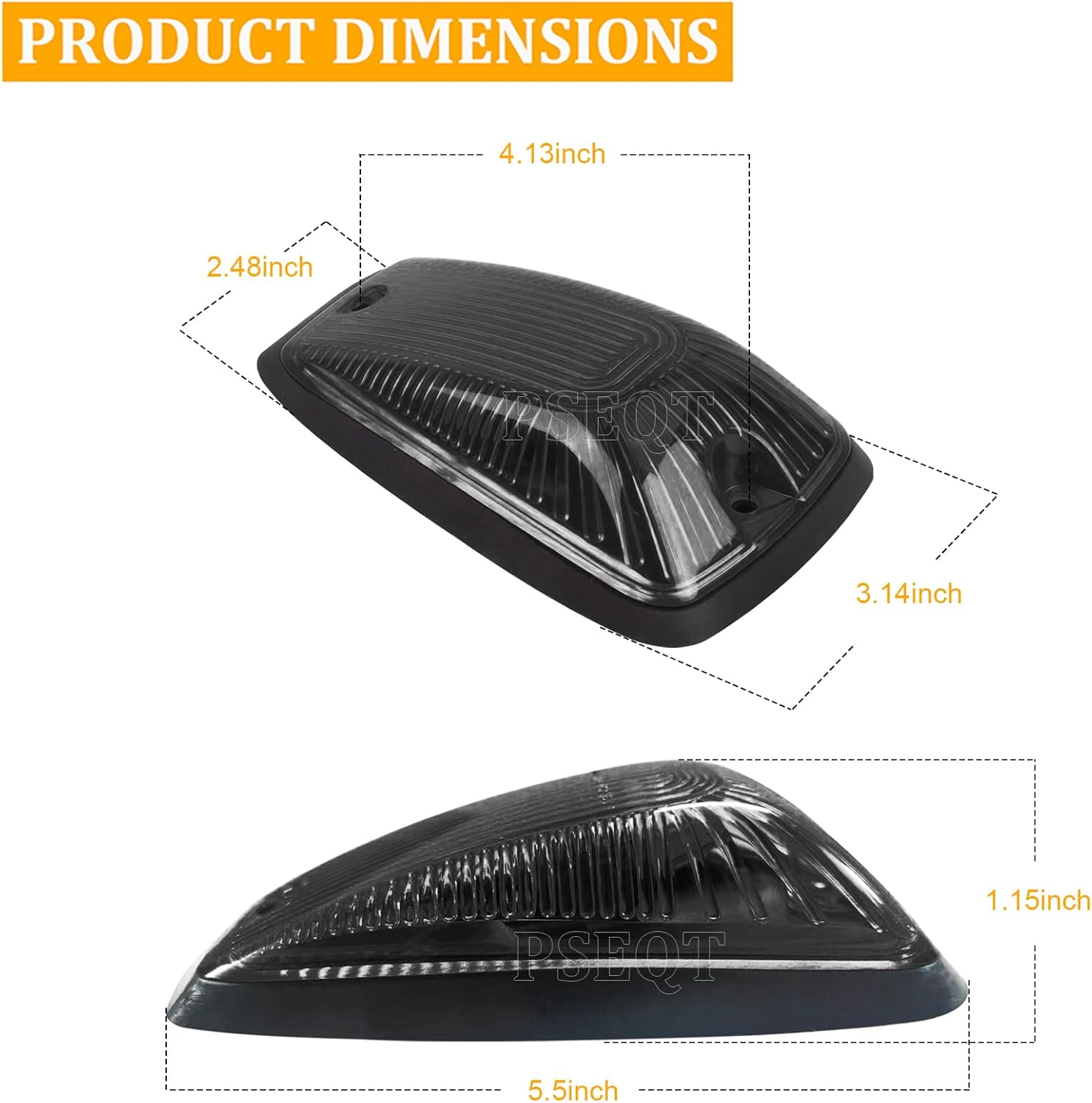 PSEQT 5 luces LED de marcador de techo de cabina compatibles con 1988-2002 CK 1500 2500 3500 5500 6000 6500 7000 7500 12V luces de circulación