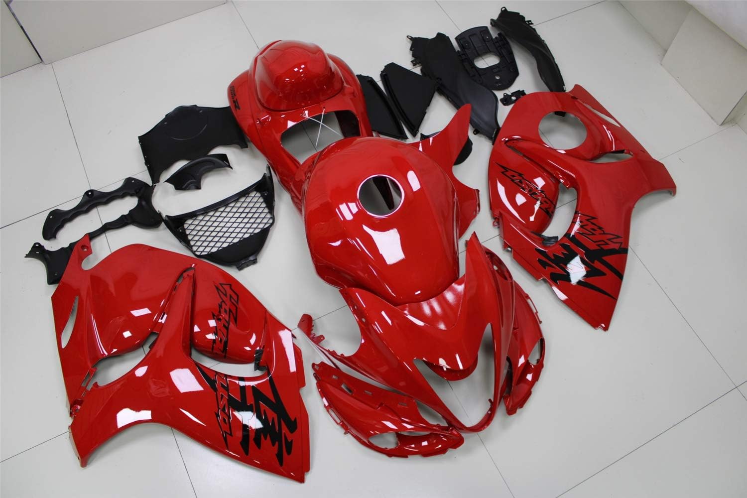 Carenado naranja rojo apto para 2008-2020 GSXR 1300 Hayabusa Gen2 Molde de inyección ABS Carrocería de plástico ABS Kit de carrocería de mercado de