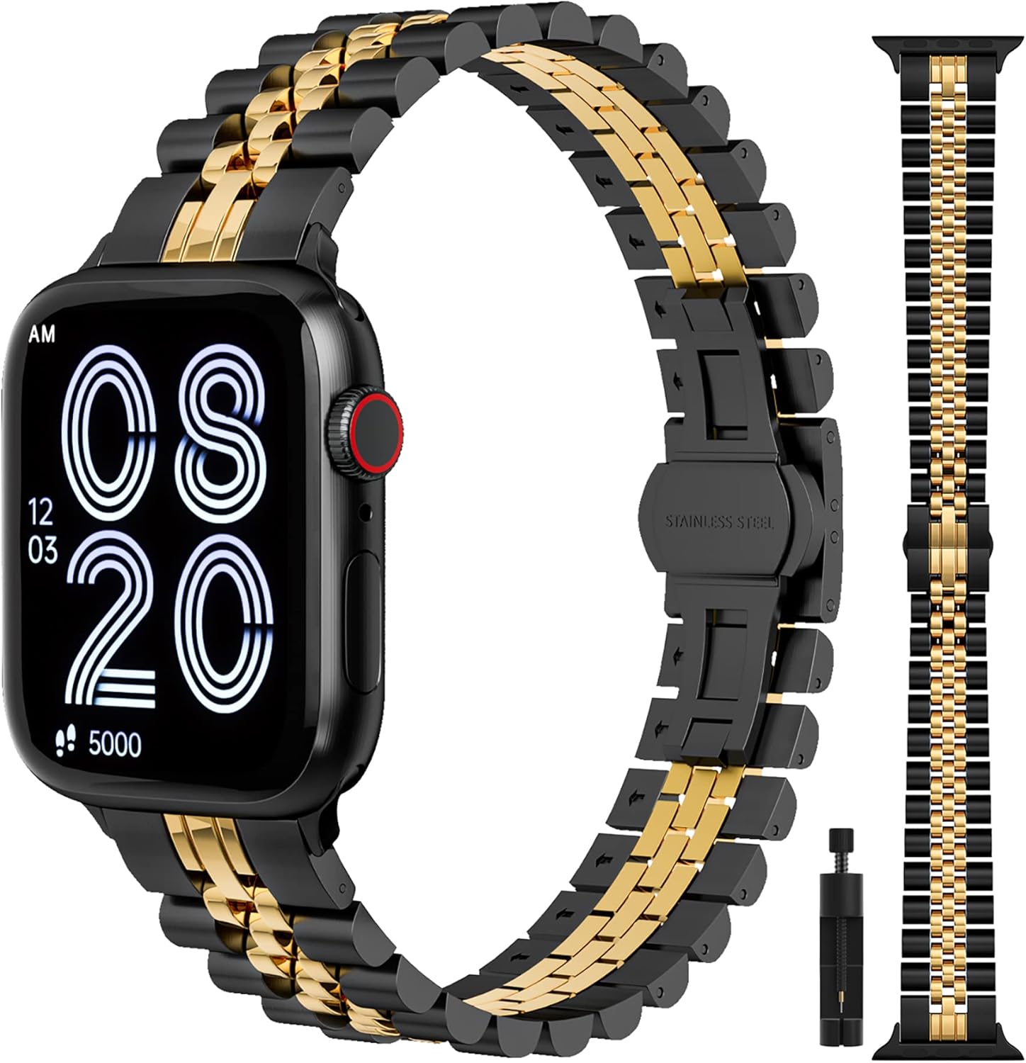 Camofit Compatible con Apple Watch Band de 1.496 pulgadas, 1.575 pulgadas, 1.614 pulgadas, 1.654 pulgadas, 1.732 pulgadas, 1.772 pulgadas, 1.772