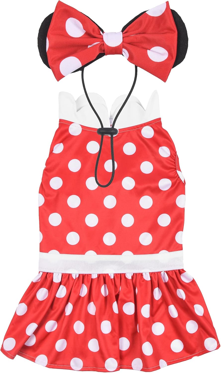 Disney for Pets Disfraz de Halloween de Minnie Mouse para perros, grande, disfraz de Halloween de Disney, divertidos disfraces de mascotas  Disfraz
