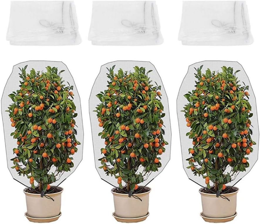 Fydun 3pcs Garden Net Barrier Netting Mesh Plant Cover for Tree Plant Flower 3pcs Garden Net Barrier for Family