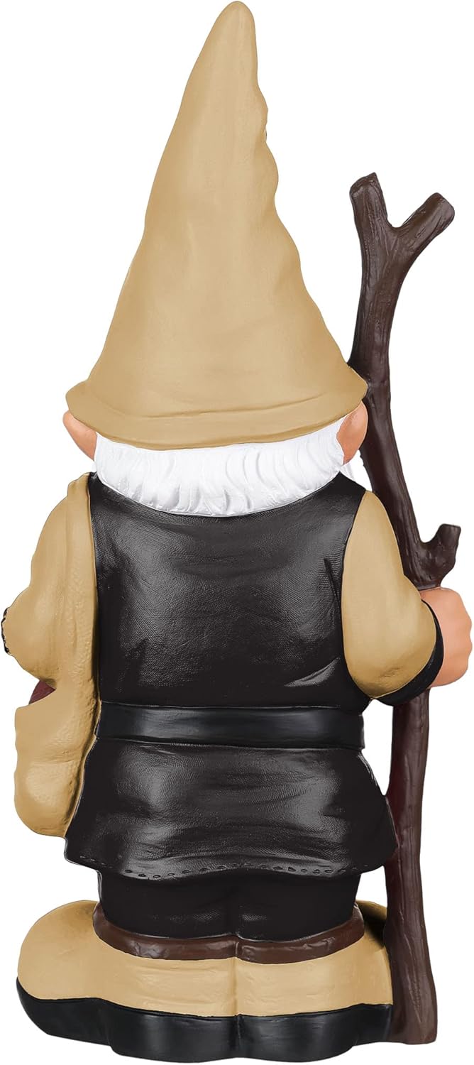 FOCO NFL Unisex-Adult NFL Team Logo Holding Stick Garden Statue Outdoor Gnome
