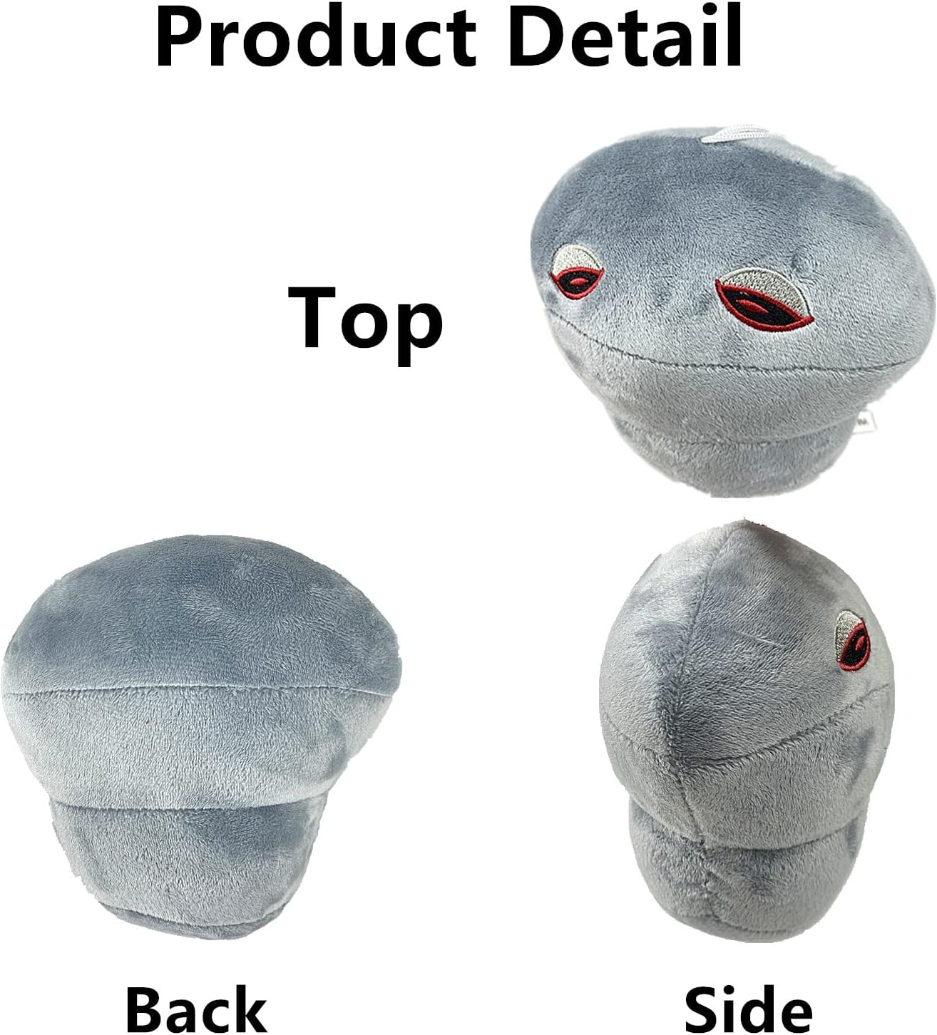 Muñeca suave rellena de peluche de 8 pulgadas, 1 pieza de peluche de PVZ, juguete de peluche Doom Shroom de peluche nuevo