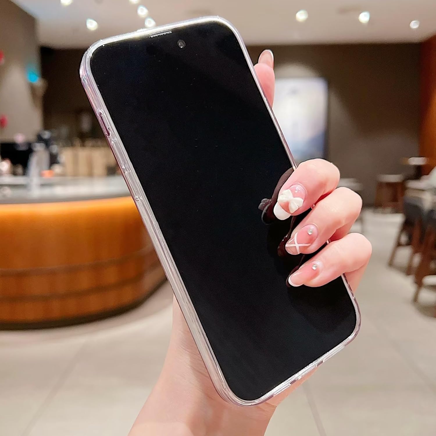 Miagon – Funda transparente con purpurina para Samsung Galaxy A32 5G, ranura para tarjetas, ajuste delgado, funda suave con bonito tarjetero de