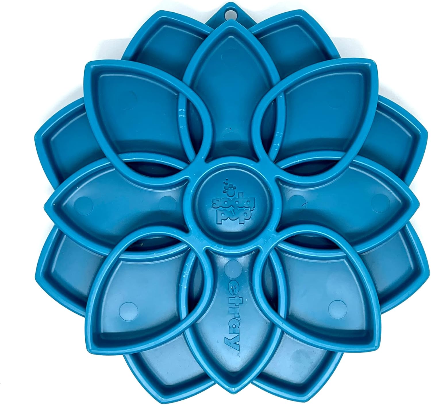 SodaPup Mandala eTray – Bandeja duradera de alimentación lenta fabricada en Estados Unidos con material no tóxico, seguro para mascotas, seguro para
