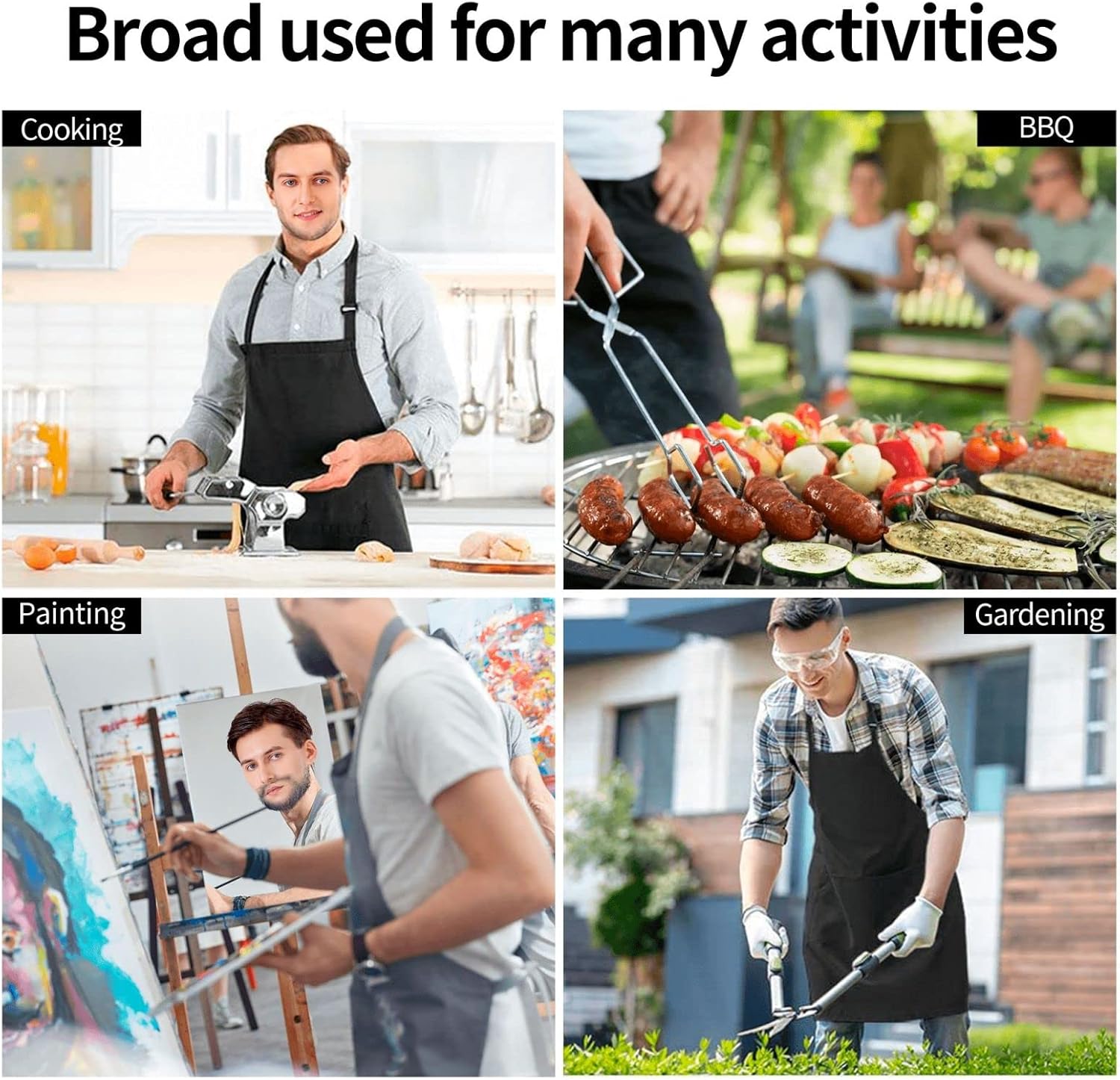 bzaxxqi Aaprones con bandera de Puerto Rico, delantales de Puerto Rico para hombres y mujeres con bolsillos, delantal de chef ajustable para cocinar
