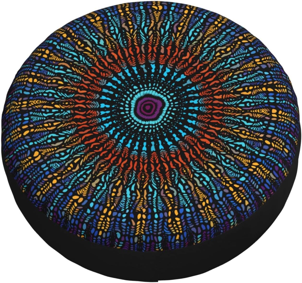 YongColer Cubierta de neumáticos con patrón de textura tribal, fundas universales para neumáticos de repuesto para vehículos recreativos, remolques,