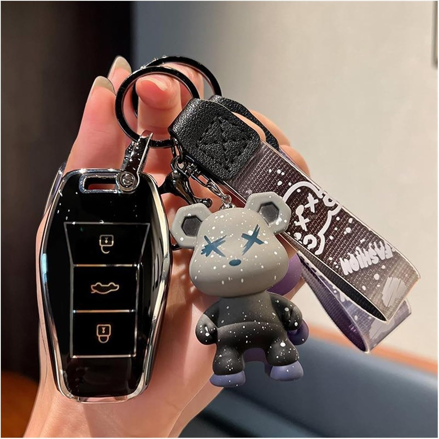 Funda para llave de coche TPU compatible con VW SOL E10X QX X8 E50 X6 A5E50A E40X Qx JAC X7 S. OL X4 Carcasa para llave de coche (color  como en la