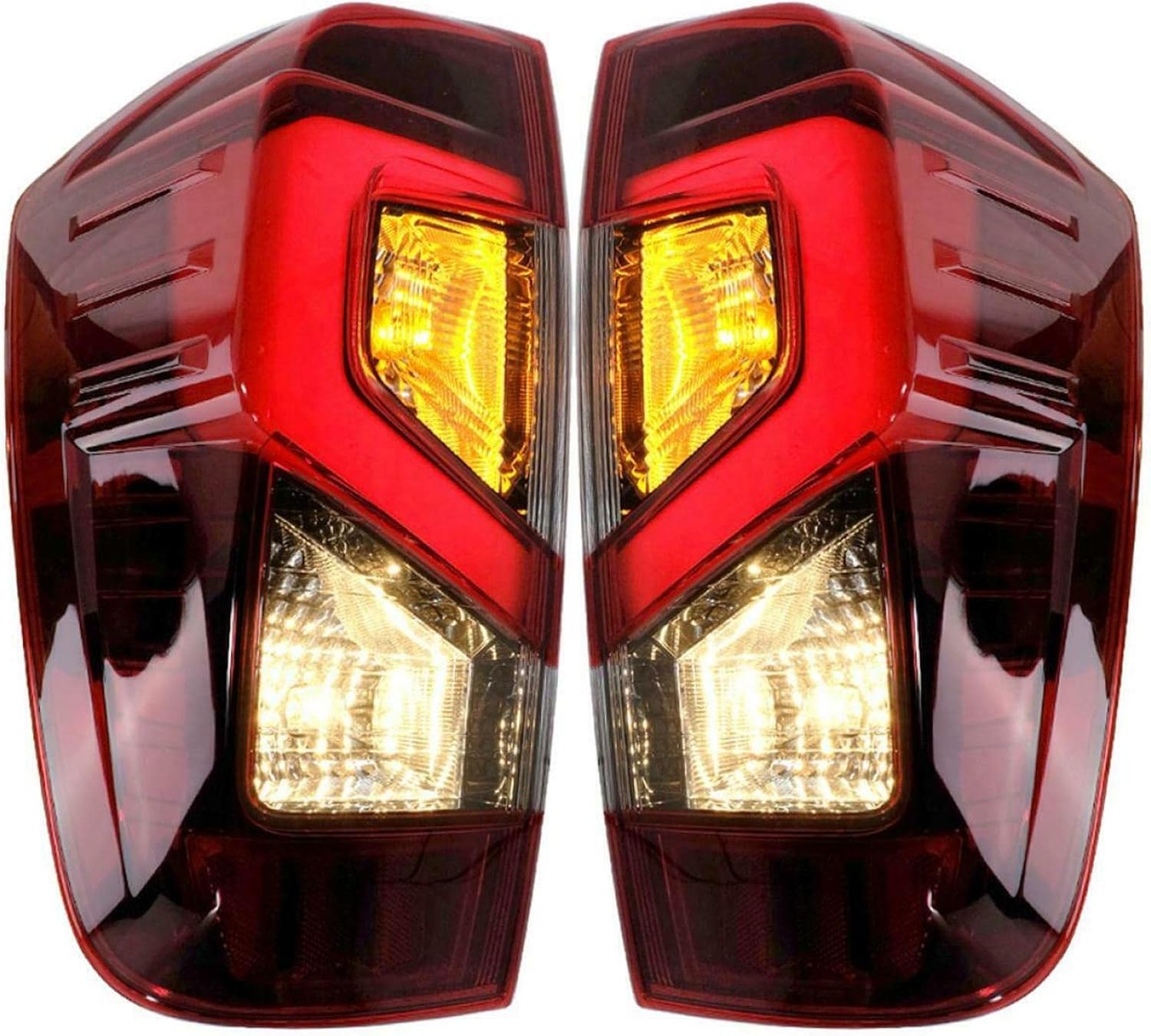 WOZIES 26555-6KG0A, 26550-6KG0A carcasa roja impermeable luz trasera de coche para Navara Np300 D23 2015-2021