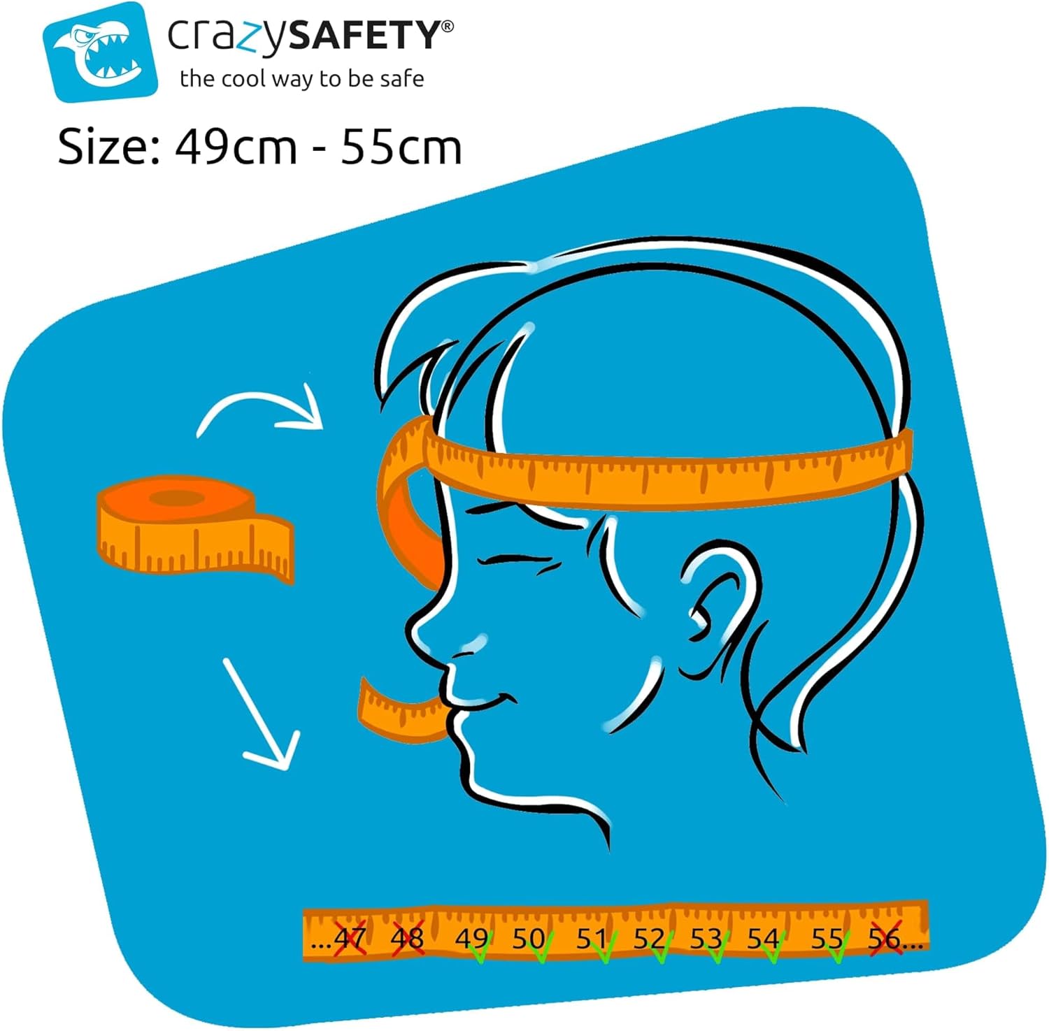 Crazy Safety Cascos para niños pequeños de 2 a 4 a 7 años, ajustable (19.3-21.7 in), casco de bicicleta para niños con luz LCD, ligero, ventilación,