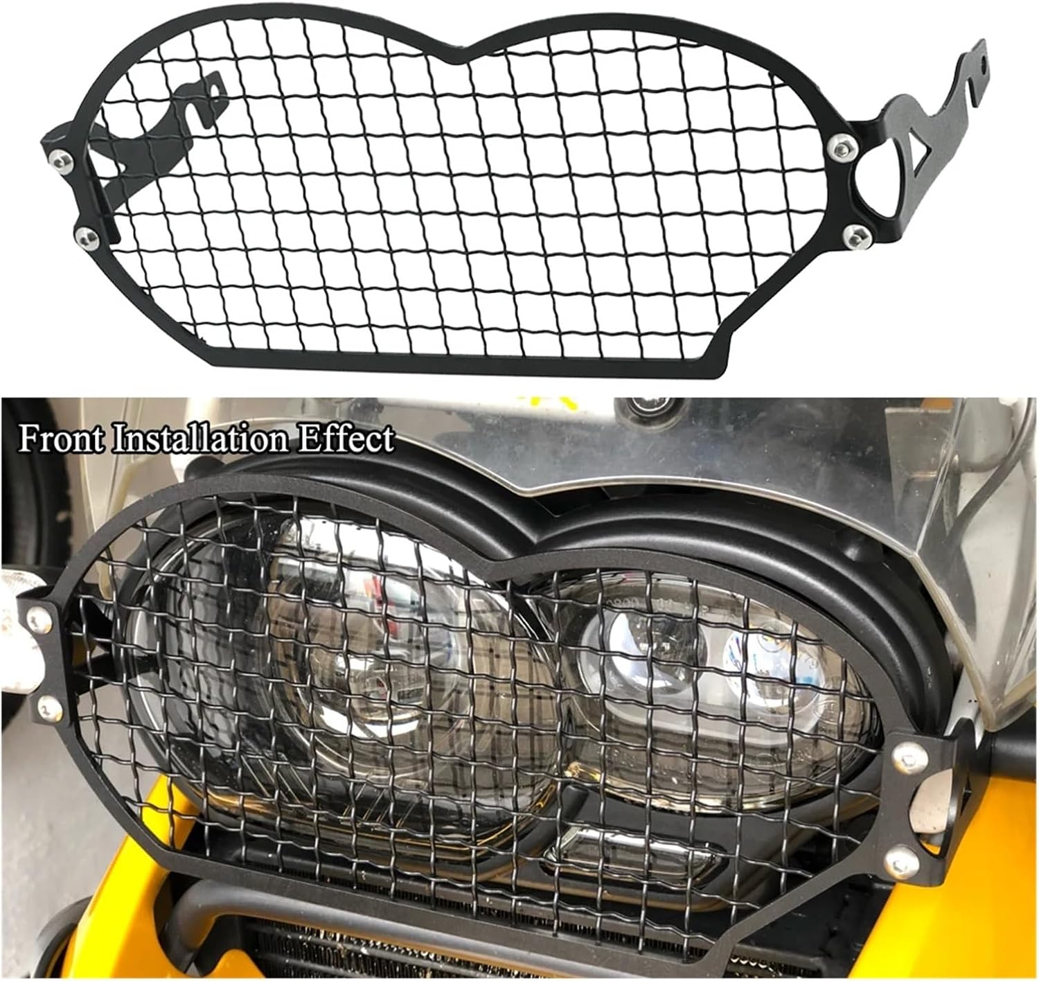 Headlight Protector Guard Cover R 1200 GS OC Fit for BMW R1200GSA R1200GS Adv 2004-2008-2011 2012 Motorcycle Steel Headlight Guard Cover Grill