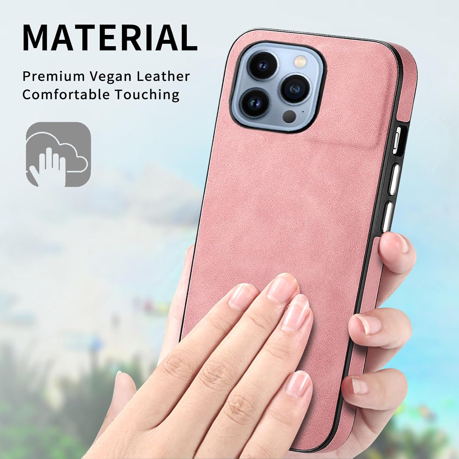 Asuwish Funda de teléfono para iPhone 13 Pro Max 2021 de 6.7 pulgadas con protector de pantalla y funda de cuero delgada y suave, accesorios