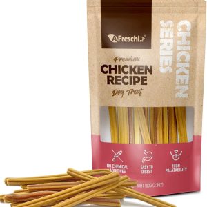 Afreschi – Golosinas de pollo para perros de la serie de pollo, golosinas naturales de grado humano para perros, adecuadas para entrenamiento Afreschi – Golosinas de pollo para perros de la serie de pollo, golosinas naturales de grado humano para perros, adecuadas para entrenamiento