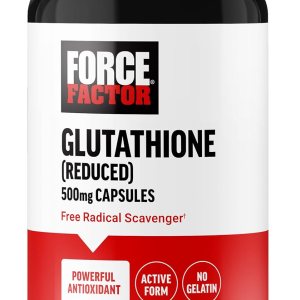 FORCE FACTOR Suplemento de glutatión, suplemento antioxidante con glutatión reducido de 500 mg para una absorción y eficacia superiores, forma FORCE FACTOR Suplemento de glutatión, suplemento antioxidante con glutatión reducido de 500 mg para una absorción y eficacia superiores, forma