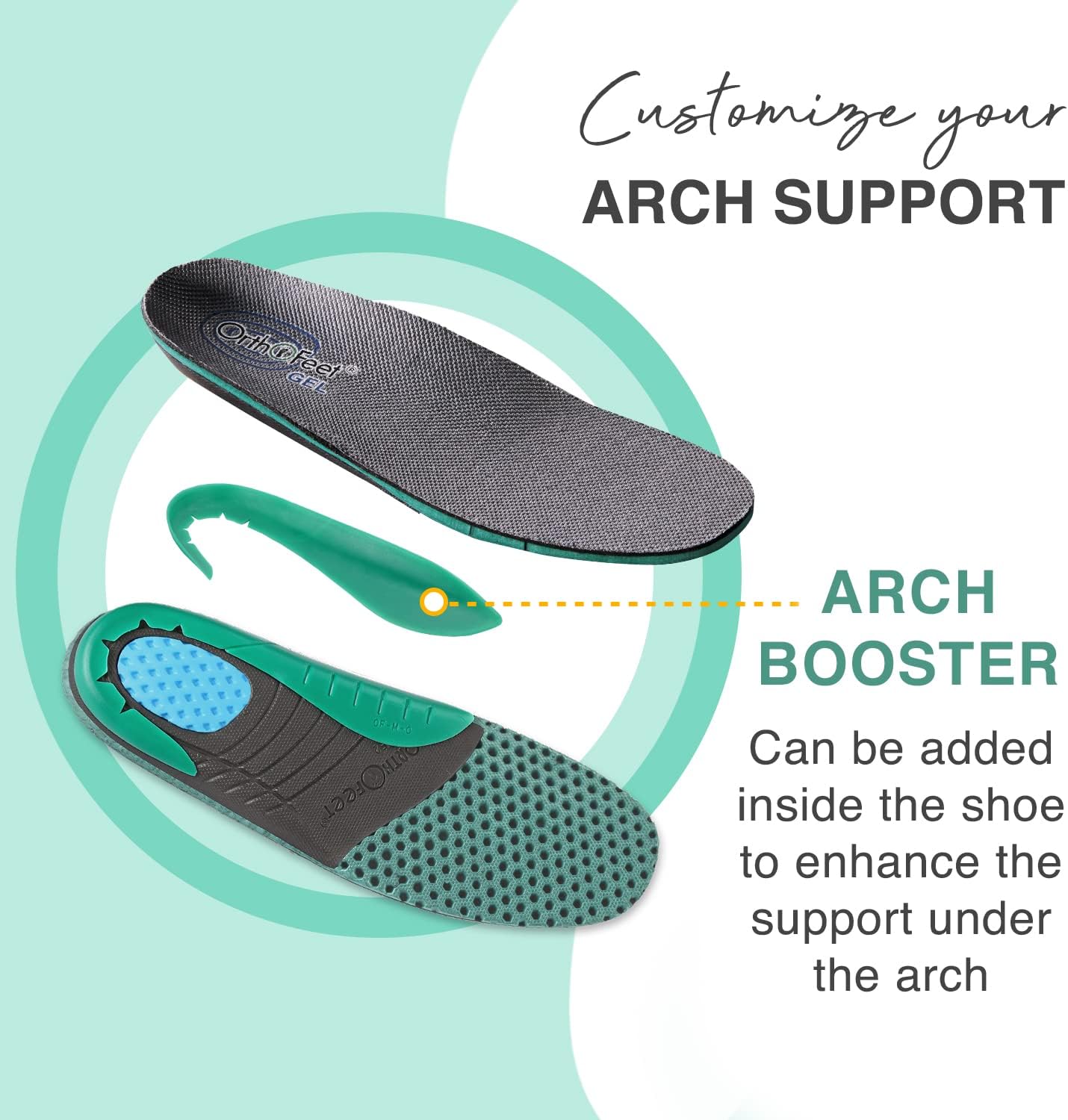 Orthofeet Innovadoras botas ortopédicas para hombres, ideales para fascitis plantar, alivio del dolor de pies y talón. Pantuflas de soporte de arco,