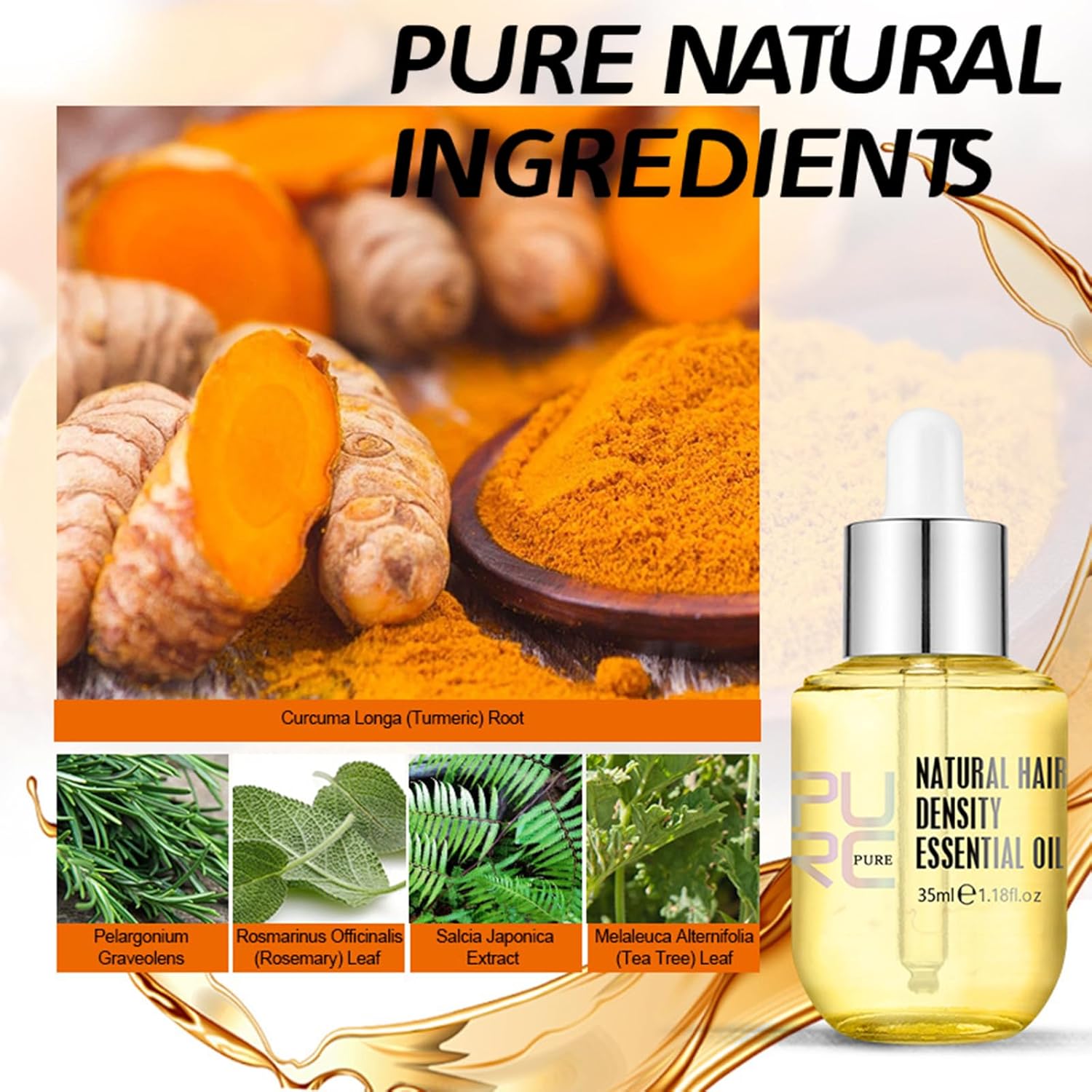 Sofmild Aceite esencial para el crecimiento del cabello, juego de cepillos para el cabello con suero para el crecimiento del cabello para cabello
