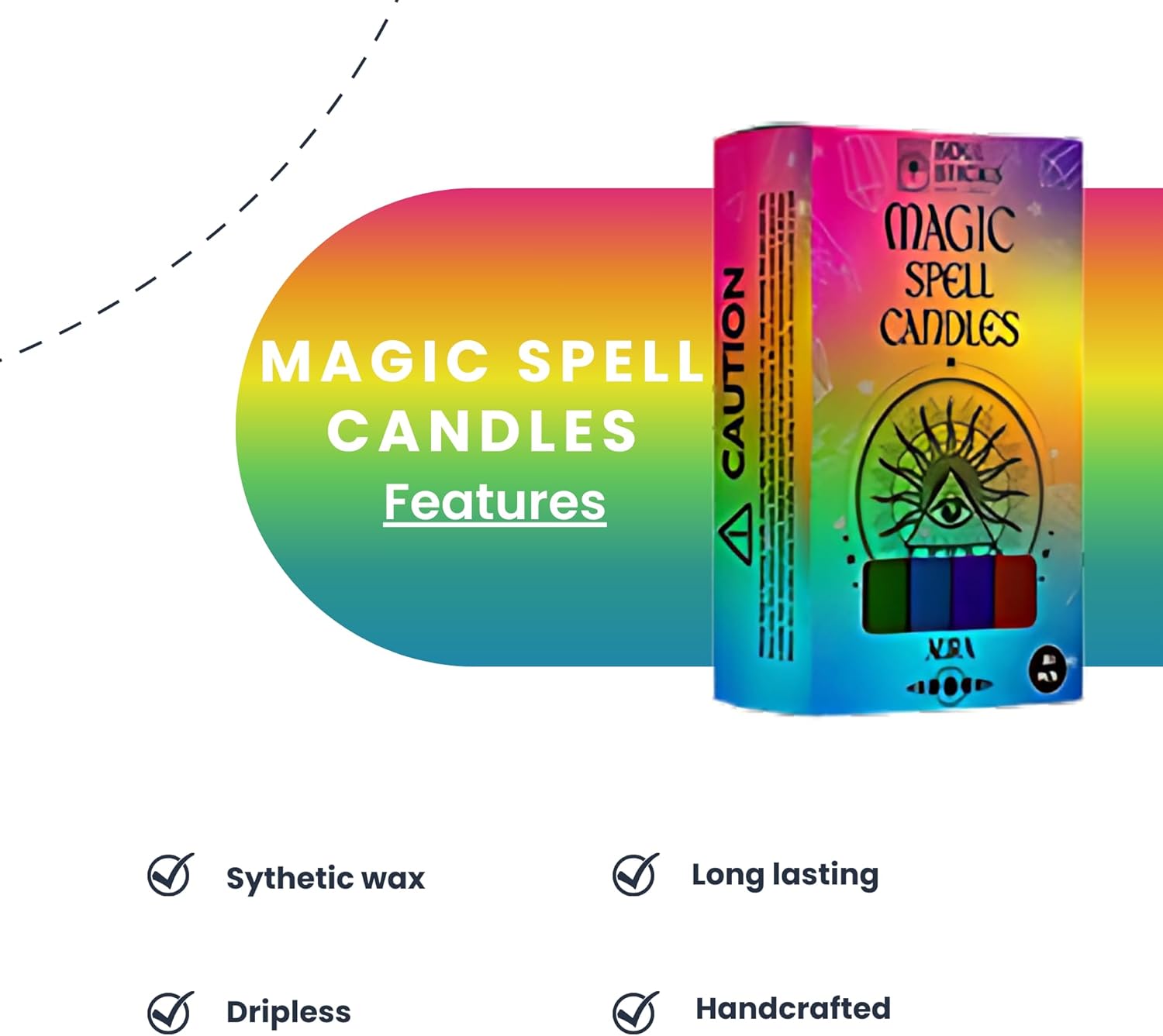 Soul Sticks Aura – Velas cónicas de hechizo mágico de 4 pies, 20 unidades, ideales para altar, rituales, ceremonias, vela púrpura de meditación para