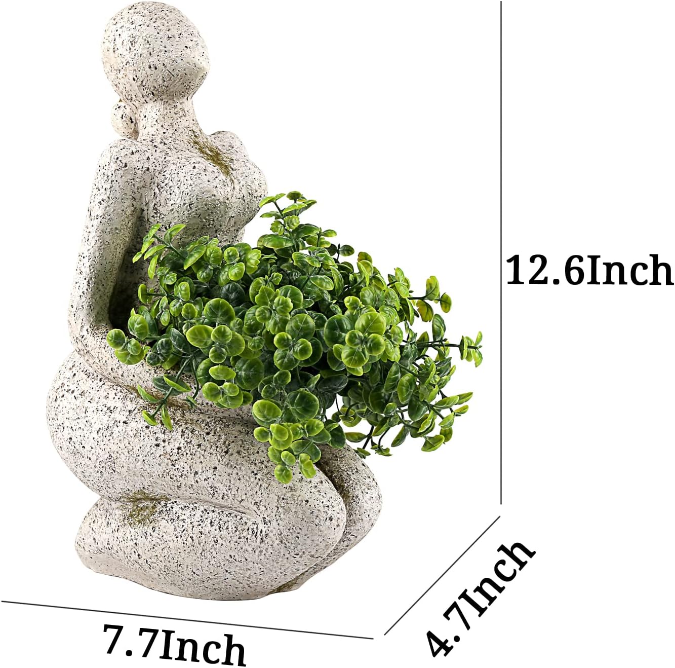 Macetas grandes y altas para plantas de interior y exterior, maceta única para suculentas, florero con orificio de drenaje, tamaño grande