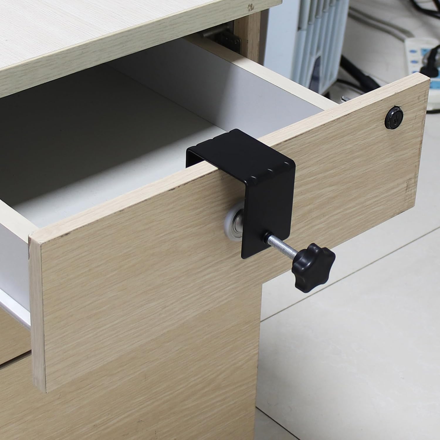 4 clips de fijación de cajón, abrazadera de instalación del panel frontal del cajón, abrazadera de hardware de gabinete, abrazadera C, abrazadera C