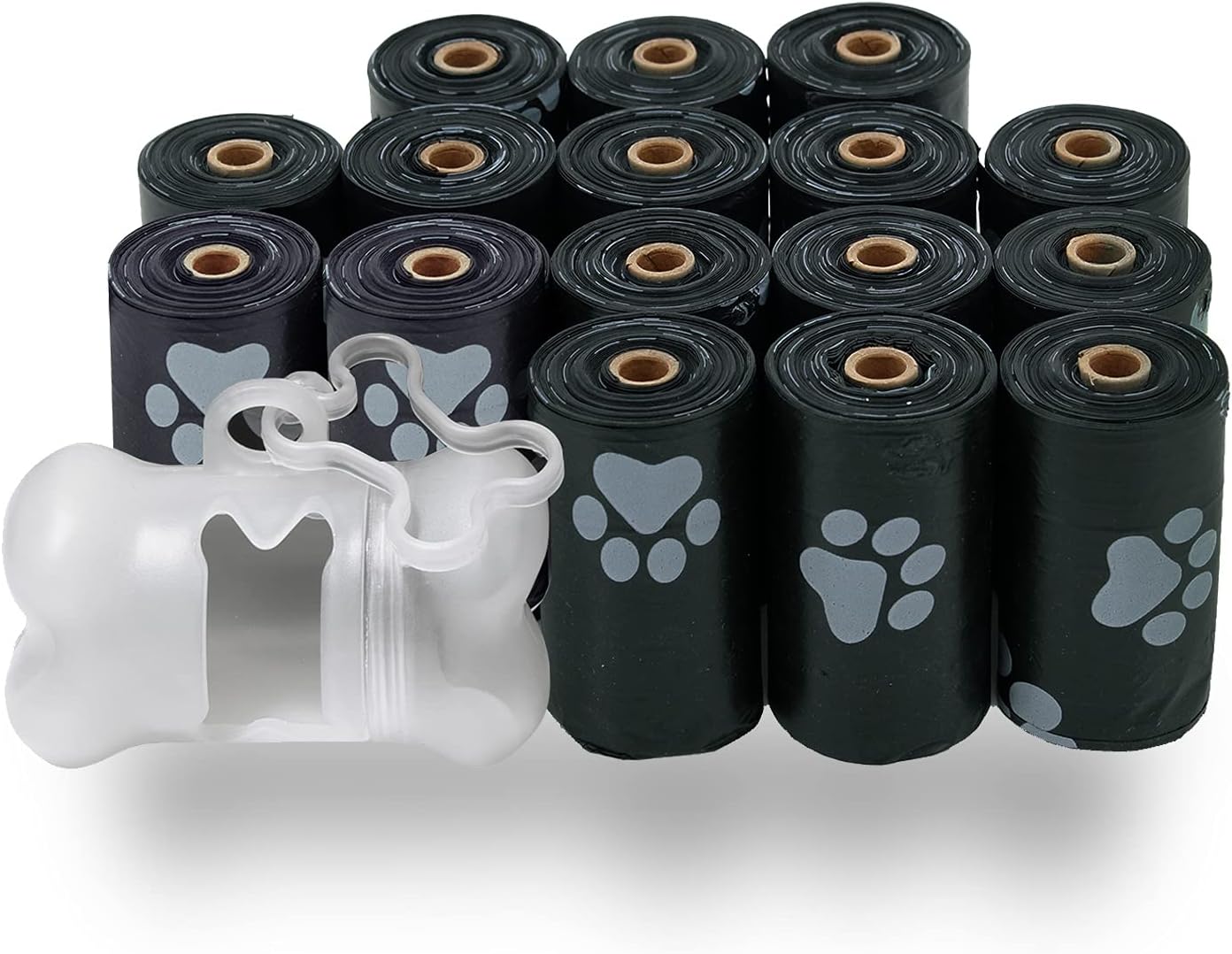 Best Pet Supplies – Bolsas para limpieza de excremento de perro, rollo de repuesto, uso en exteriores, a prueba de fugas y desgarros, plástico