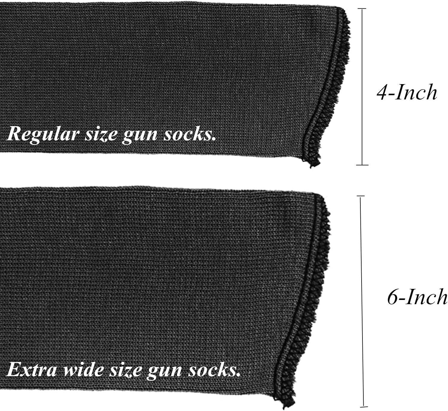 GUGULUZA Extra-Thick Gun Socks for Rifles with Scopes, Extra-Wide Gun Socks Sleeve for Shotguns, 47 x 6 inch fit Larger Scope & Tactical