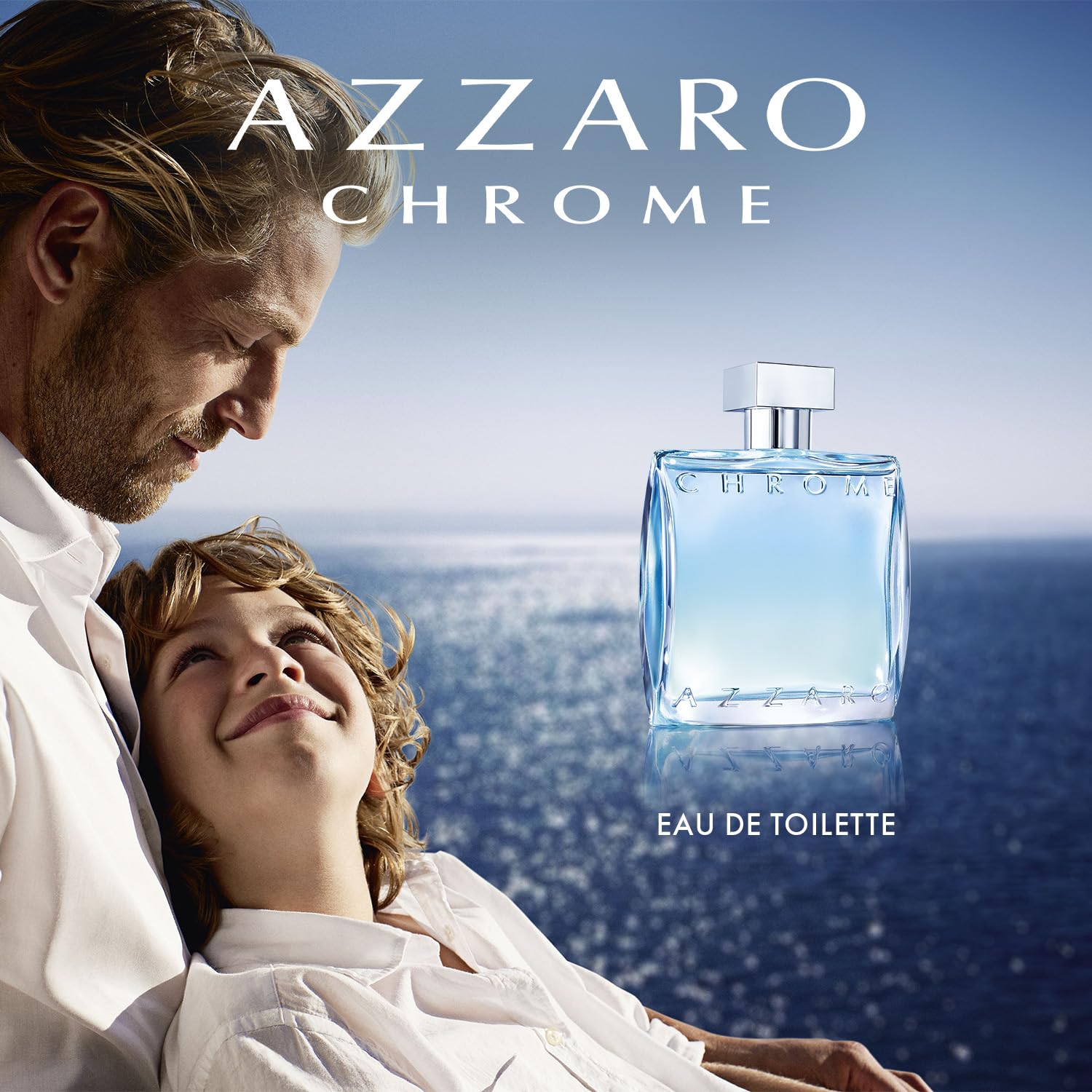 Azzaro Eau de Toilette cromado, juego de regalo de colonia fresca para hombre, juego de vacaciones de 3 piezas, incluye fragancias de tamaño