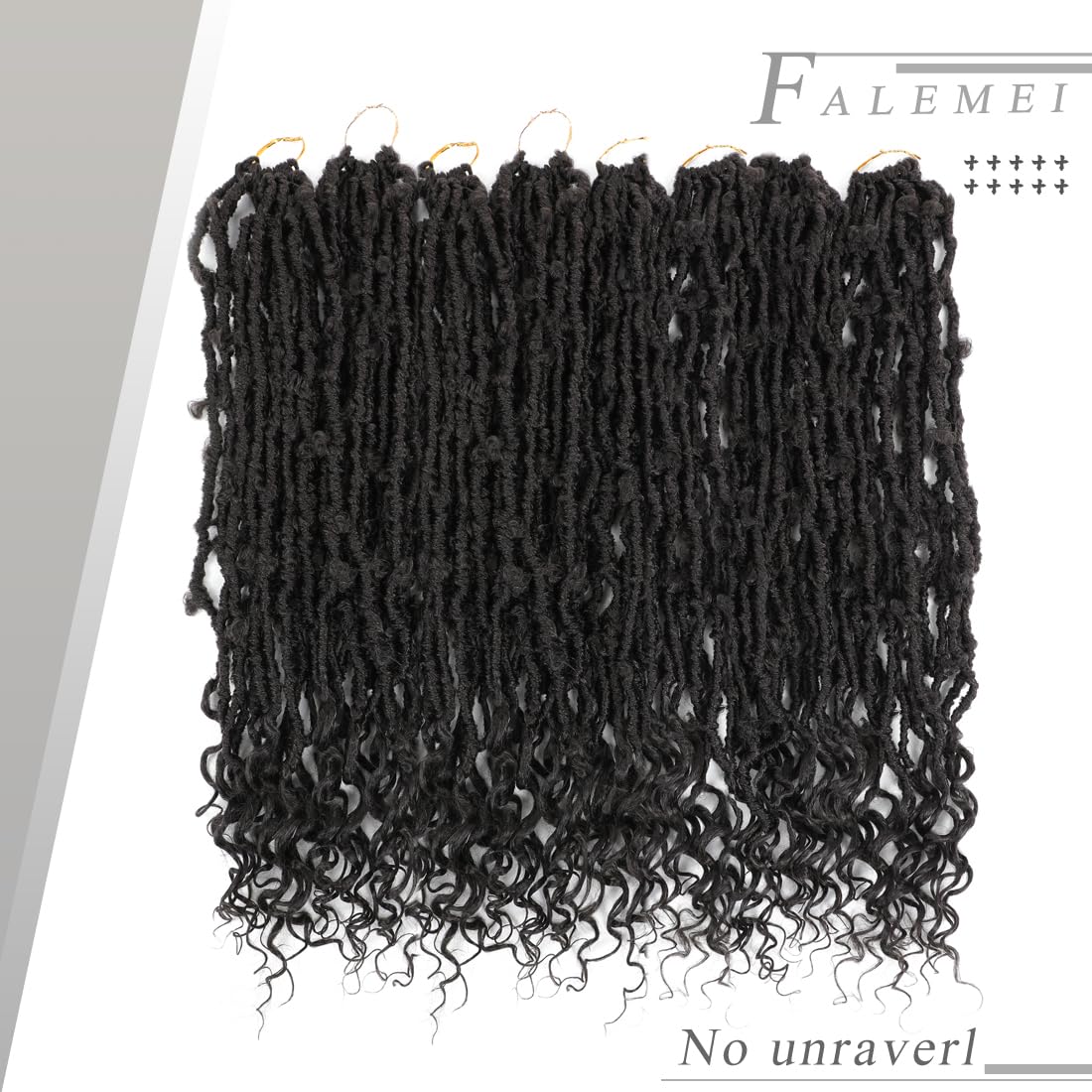 Cabello de ganchillo Butterfly Locs con extremos rizados de 24 pulgadas, 6 paquetes de 6 paquetes de rastas largas preenrolladas de mariposa suaves