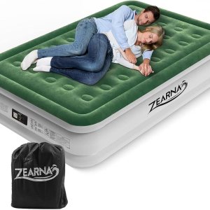 Colchón de aire Queen con bomba incorporada – Cama inflable mejorada, 2 minutos autoinflable rápido con doble cámara de aire, 18 pulgadas650 libras Colchón de aire Queen con bomba incorporada – Cama inflable mejorada, 2 minutos autoinflable rápido con doble cámara de aire, 18 pulgadas650 libras