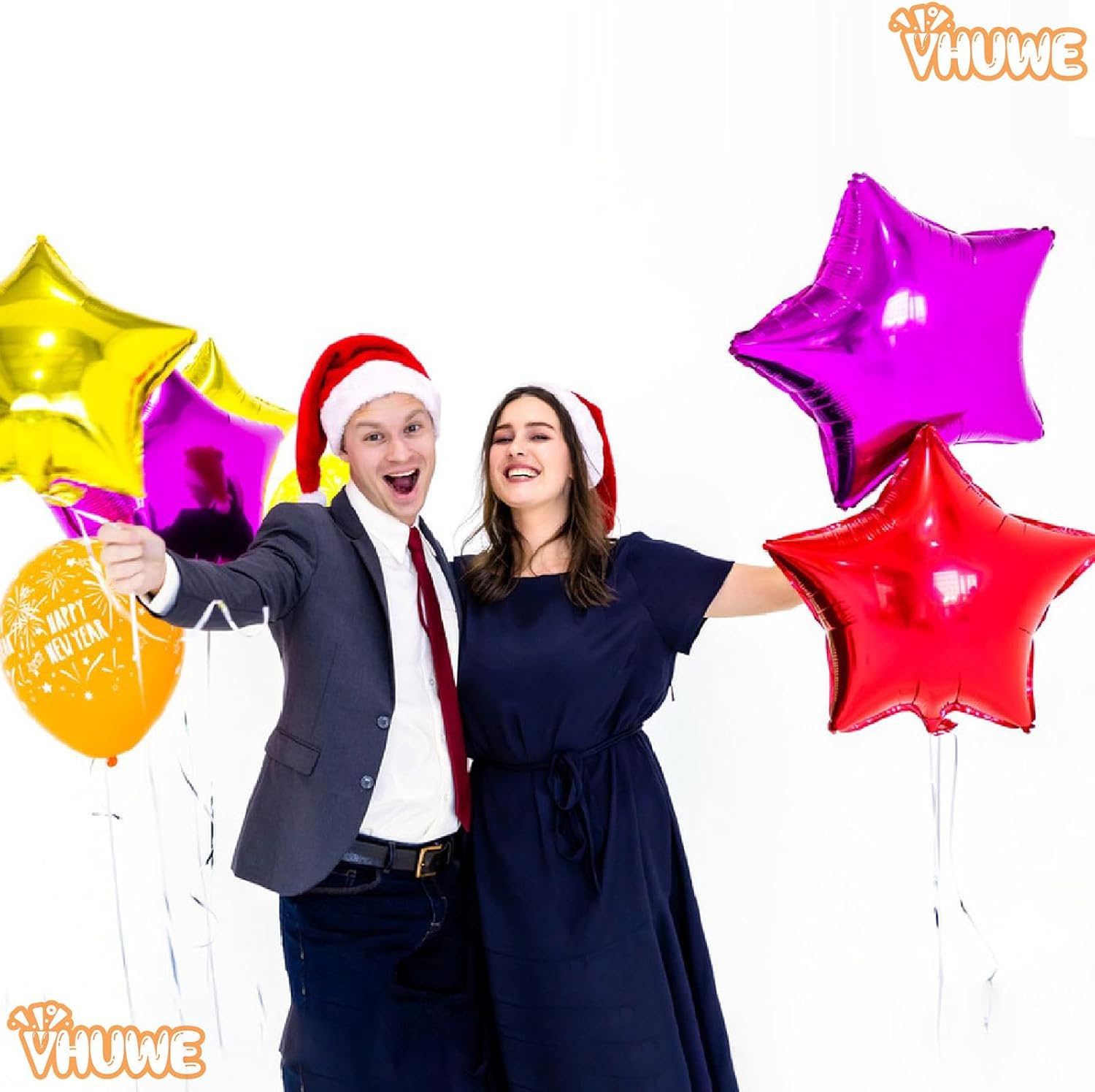 Globos de estrella roja de 18 pulgadas, 10 globos metálicos de aluminio de helio con forma de estrella roja para decoración de fiesta de cumpleaños,